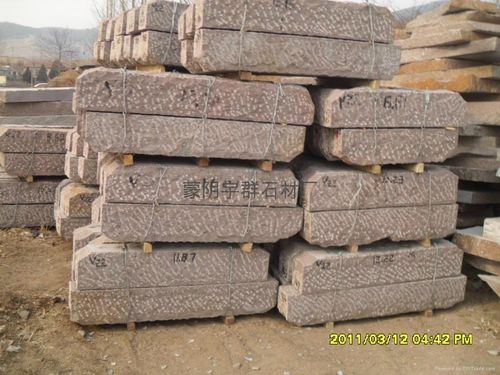 齐鲁红g354自然面路沿石
